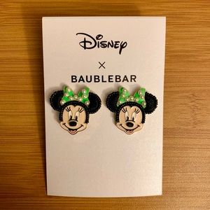 Brand New Disney x Baublebar Minnie Mouse Stud Earrings